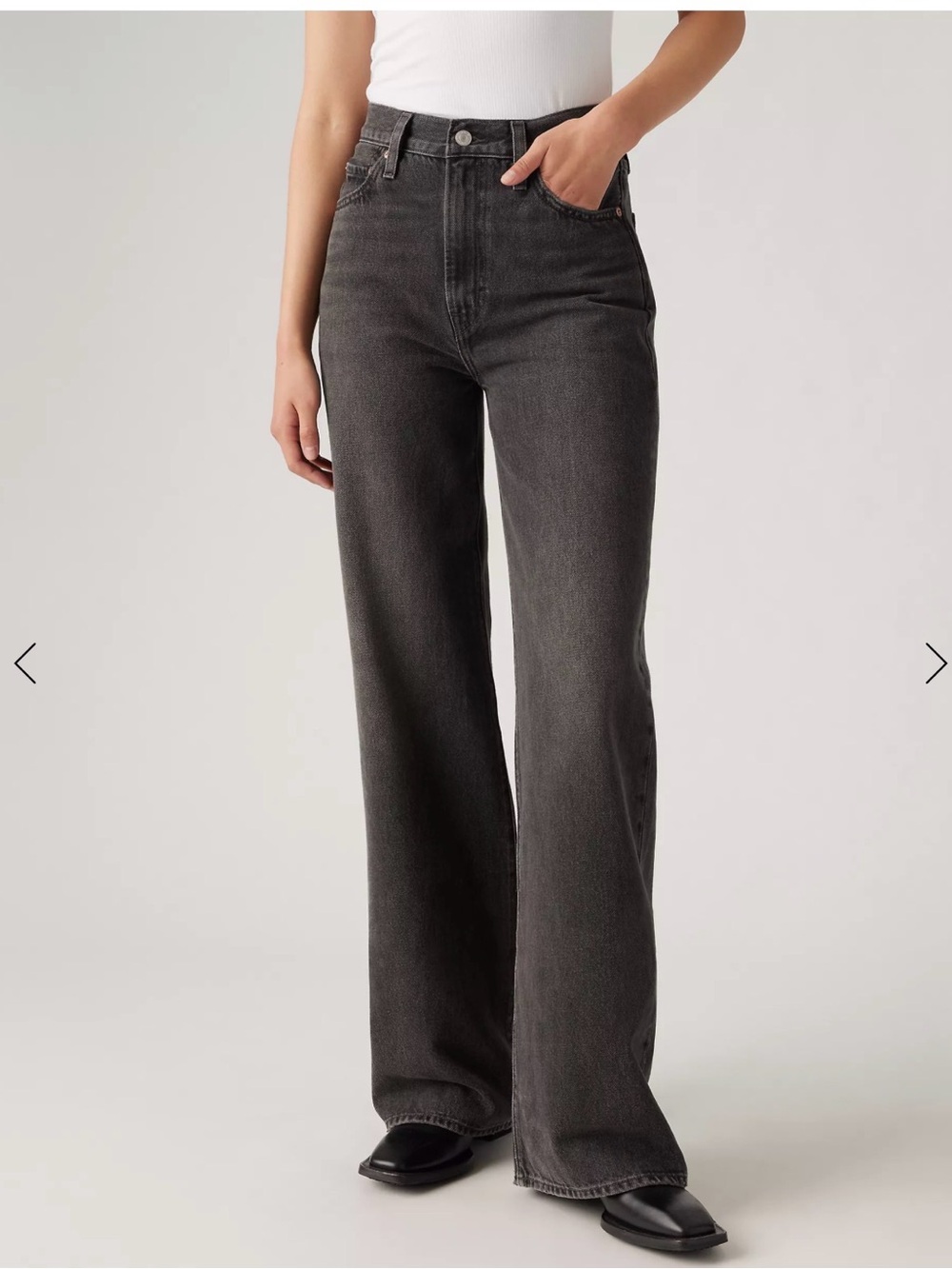 Levi’s 100% cotton Ribcage Wide Leg Jeans